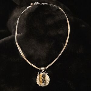 Chico's Artistic Silver and Gold Necklace